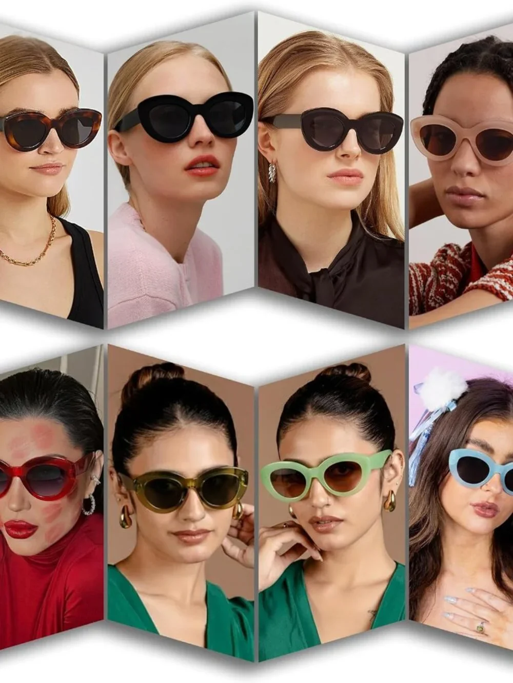 Elegant Oversized Cat Eye Sunglasses with Tortoise Frame - Women's Retro Fashion